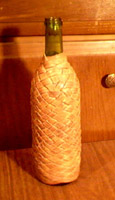 braided leather covered bottles