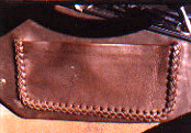  corvette custom leather accessories - braided leather panel pocket