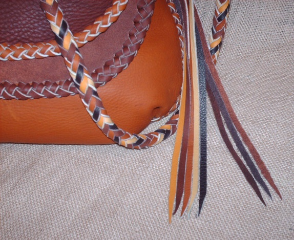 Braided Leather Strap for Purses