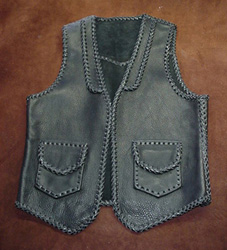 custom leather motorcycle vests raided