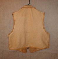 the back of this elkskin leather vest