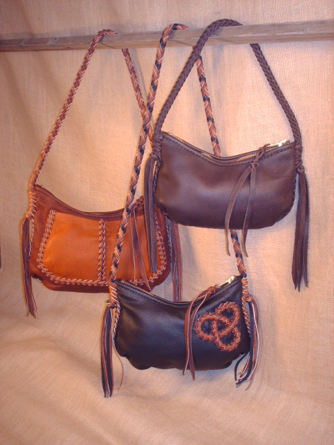 leather purses & handbags - truly handmade & custom braided