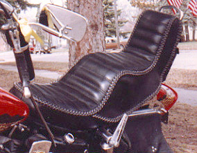 king and queen custom leather motorcycle seats
