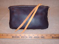 leather belt pouch made in the USA with braided leather