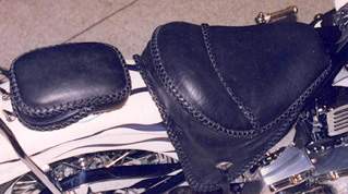 leather motorcycle seats custom braided