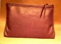 leather portfolio hand madeusing moccasin cowhide
