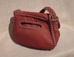  The back view of this purse that was made with the Mahogany colored leather. 