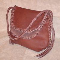  Here is the same style purse made with just a single color. 